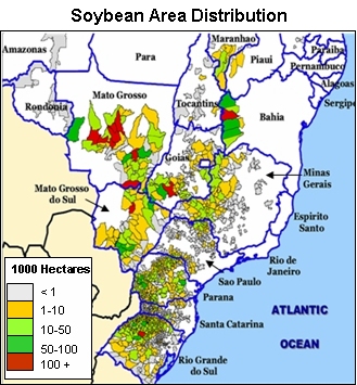 Soybean Area Distribution.