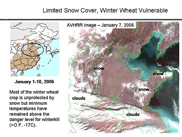 Snow Cover Map and Image.
