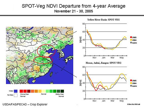 NDVI Map and Graphs.