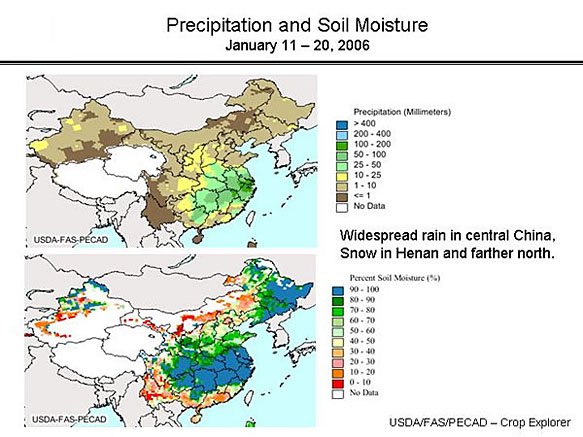 Precipitation and Soil Moisture Maps.