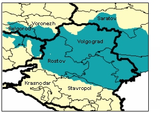 Winter grains in Volgograd and Rostov, two key winter wheat territories in Russia's Southern District, were likely subject to frost damage.  Krasnodar and Stavropl to the south likely escaped damage.  Damage was likely in Belgorod and Voronezh (in the southern Central District), and Saratov (in the Volga District) 