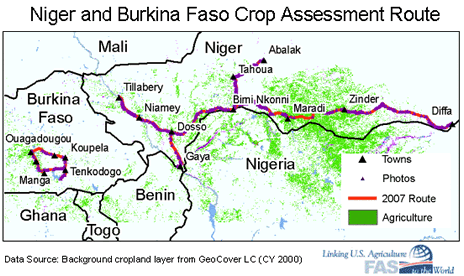 Niger and Burkina Faso Crop Assessment Route