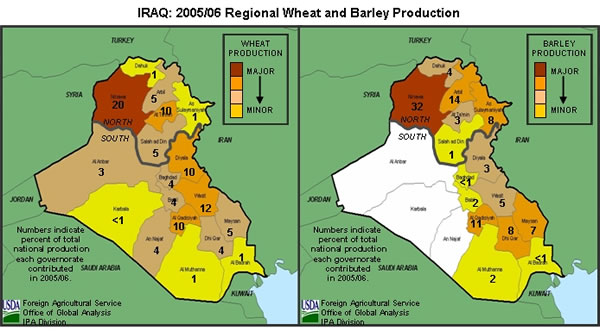 Iraq Wheat & Barley Maps