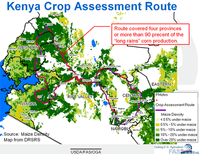 2008 Kenya Crop Assessment Route