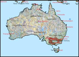 Map of Australia