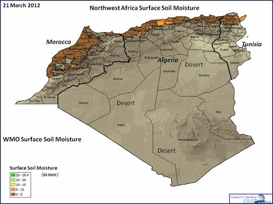 Northwest Africa Surface Soil Moisture