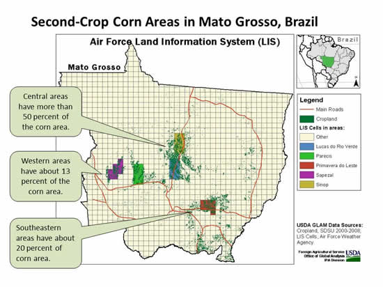 FAS Washington analysts routinely monitor several areas in Mato Grosso 