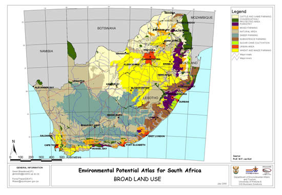 General Agriculture Regions in South Africa