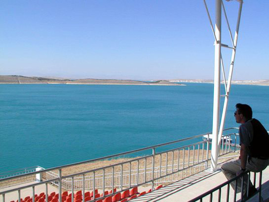 Ataturk Reservoir. Full image view opens in a new window.