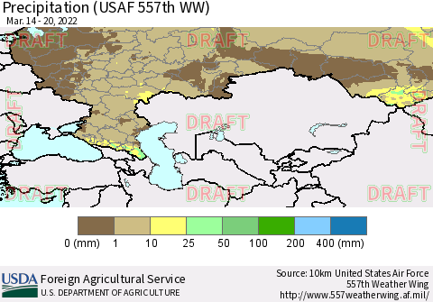 Russian Federation Precipitation (USAF 557th WW) Thematic Map For 3/14/2022 - 3/20/2022