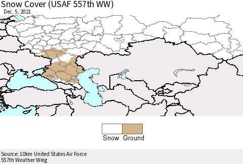 Russian Federation Snow Cover (USAF 557th WW) Thematic Map For 11/29/2021 - 12/5/2021