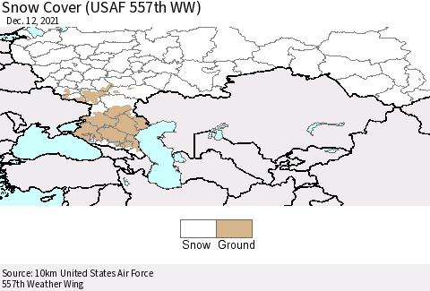 Russian Federation Snow Cover (USAF 557th WW) Thematic Map For 12/6/2021 - 12/12/2021