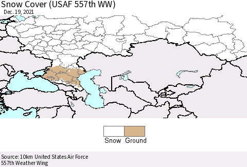 Russian Federation Snow Cover (USAF 557th WW) Thematic Map For 12/13/2021 - 12/19/2021