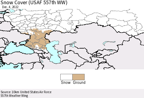 Russian Federation Snow Cover (USAF 557th WW) Thematic Map For 11/28/2022 - 12/4/2022