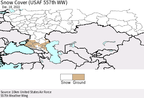 Russian Federation Snow Cover (USAF 557th WW) Thematic Map For 12/12/2022 - 12/18/2022