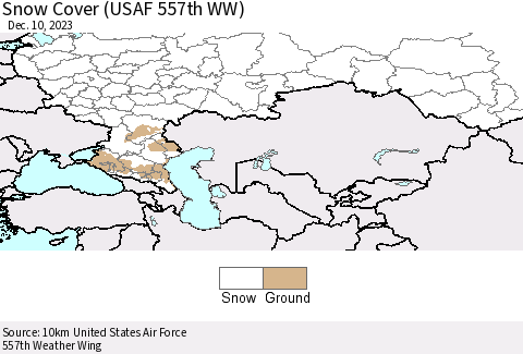 Russian Federation Snow Cover (USAF 557th WW) Thematic Map For 12/4/2023 - 12/10/2023