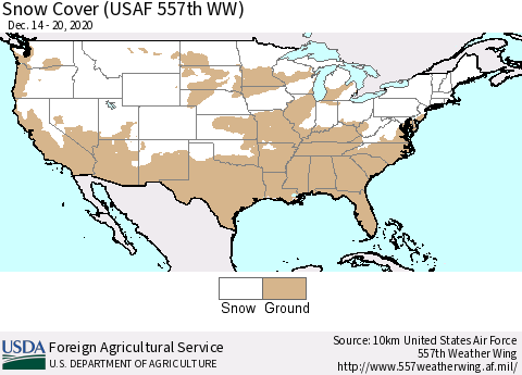 United States Snow Cover (USAF 557th WW) Thematic Map For 12/14/2020 - 12/20/2020