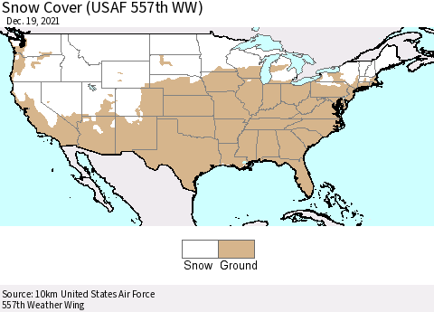 United States Snow Cover (USAF 557th WW) Thematic Map For 12/13/2021 - 12/19/2021