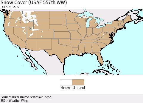 United States Snow Cover (USAF 557th WW) Thematic Map For 10/17/2022 - 10/23/2022