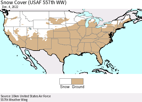 United States Snow Cover (USAF 557th WW) Thematic Map For 11/28/2022 - 12/4/2022