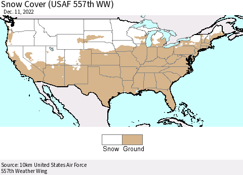 United States Snow Cover (USAF 557th WW) Thematic Map For 12/5/2022 - 12/11/2022