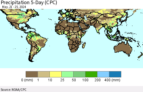 World Precipitation 5-Day (CPC) Thematic Map For 5/21/2024 - 5/25/2024