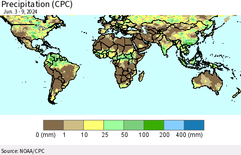 World Precipitation (CPC) Thematic Map For 6/3/2024 - 6/9/2024